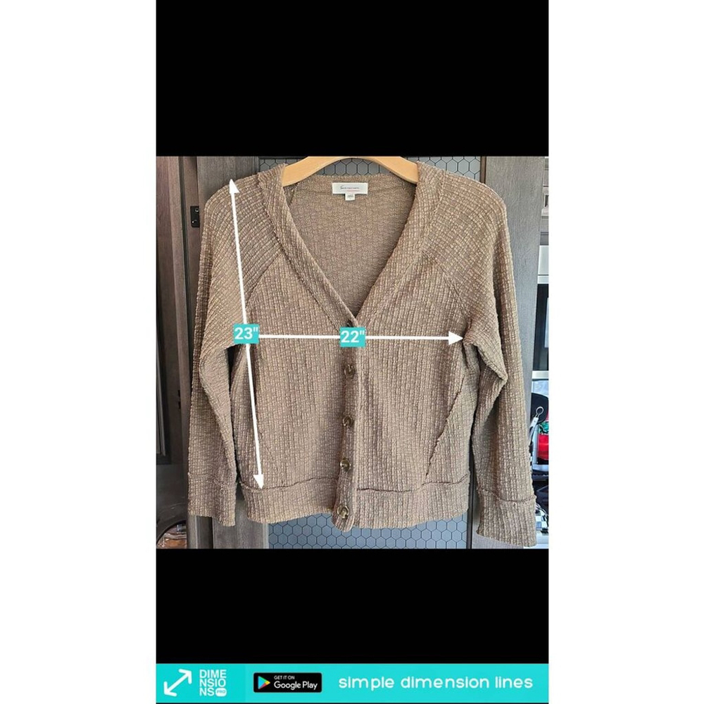 Vince Camuto Olive Green Button Up Cardigan Size L - Picture 3 of 8